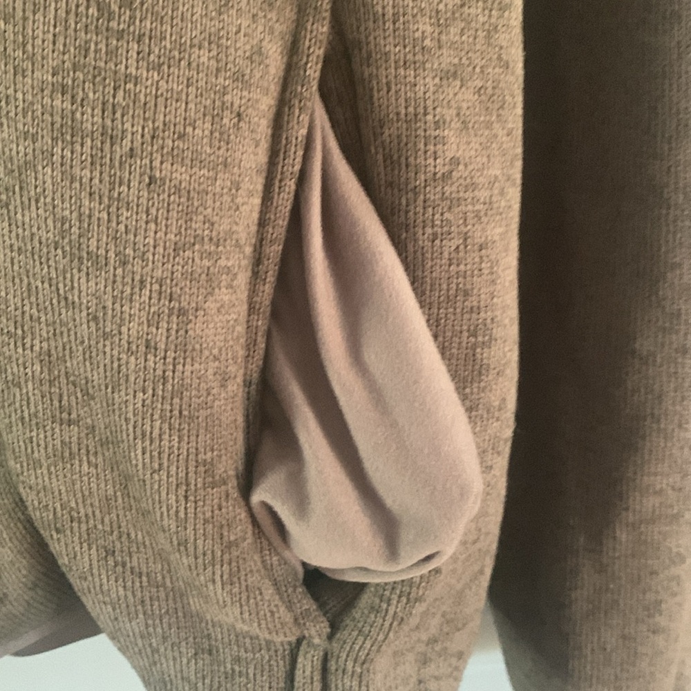 L.L.Bean Mens 1/4 Snap Kangaroo Pocket Size XL Like New Green Warn Casual - Picture 4 of 10